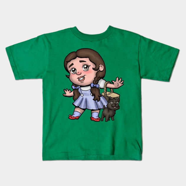 Dorothy Gale Kids T-Shirt by zacksmithart